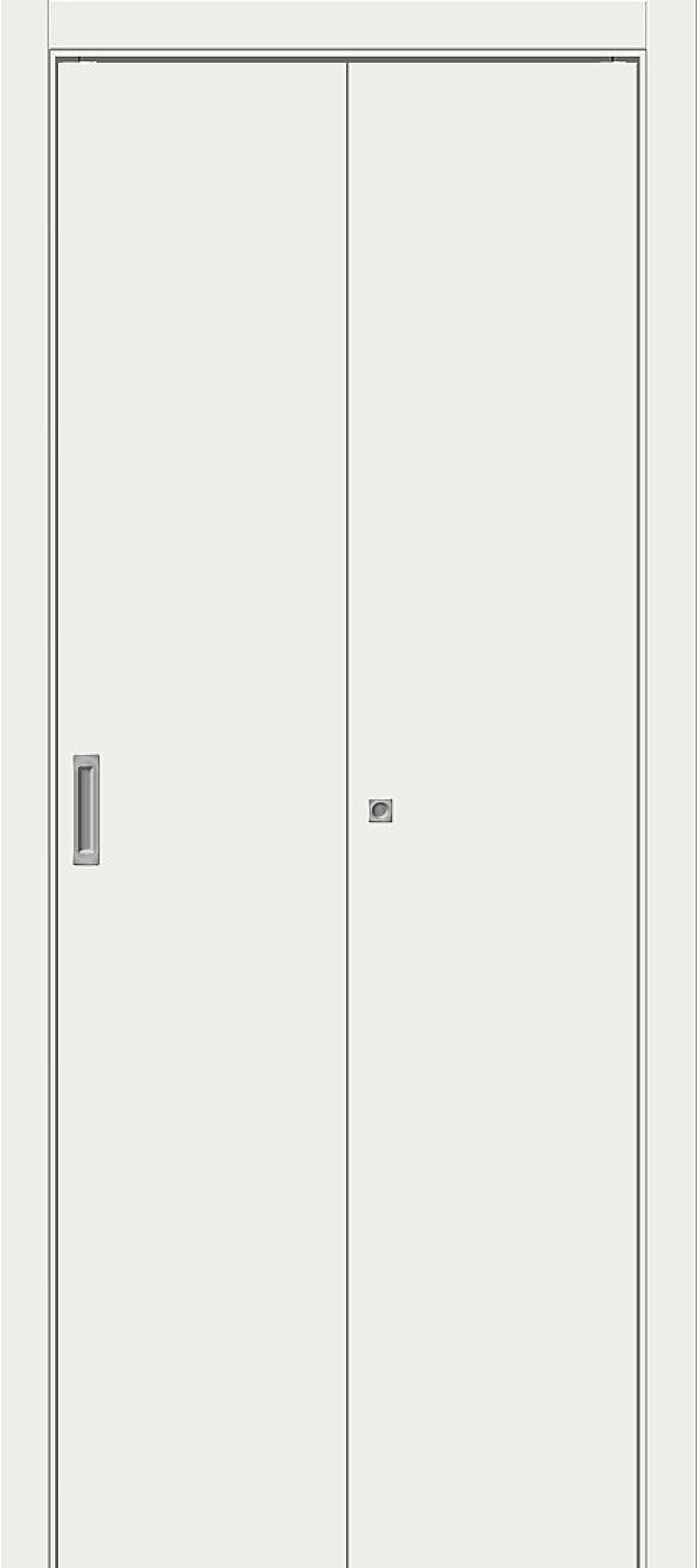 Складная дверь Гост-0 Л-23 (Белый)