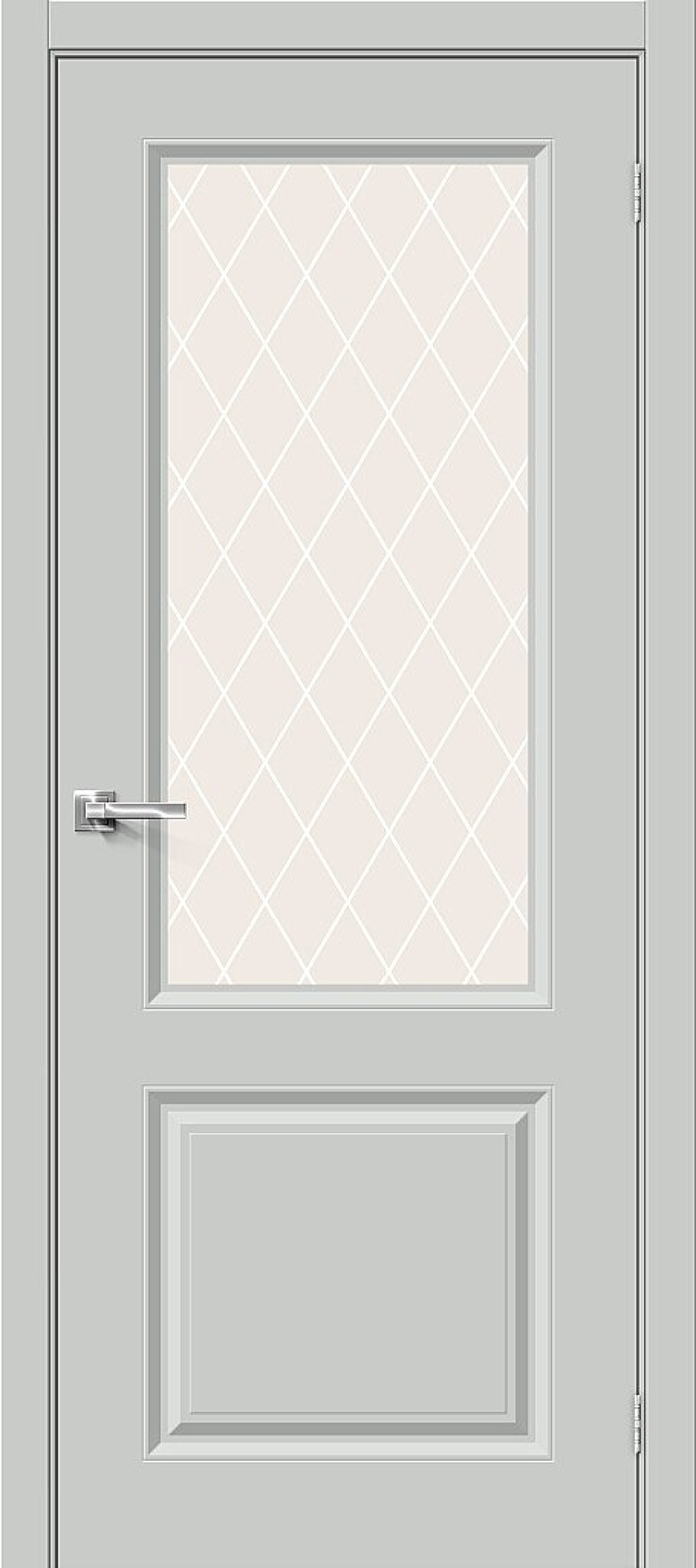 Межкомнатная дверь (Эмаль) Скинни-13 Grace / White Сrystal
