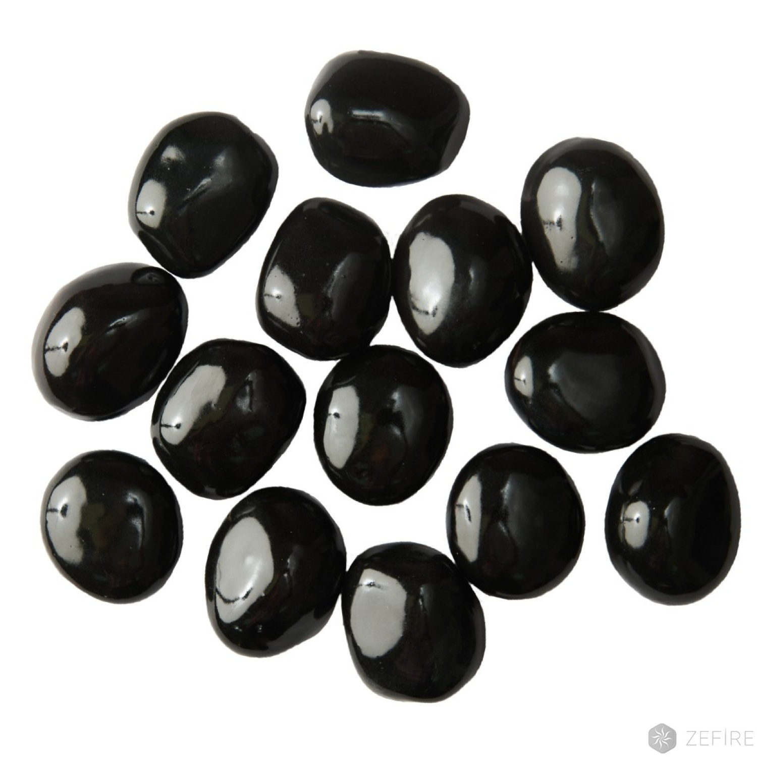 Камни черные маленькие - 14 шт