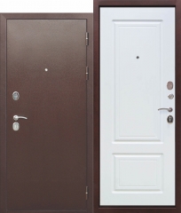 Входная металлическая межкомнатная дверь Ferroni 10 см ТОЛСТЯК РФ Медный антик БЕЛЫЙ ЯСЕНЬ