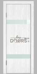 ШИ межкомнатная дверь DO-602 Белый глубокий/стекло Белое