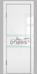 ШИ дверь DO-613 Белый глянец/стекло Белое
