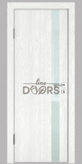 ШИ межкомнатная дверь DO-607 Белый глубокий/стекло Белое