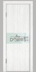 ШИ межкомнатная дверь DO-601 Белый глубокий/стекло Белое
