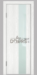 ШИ межкомнатная дверь DO-604 Белый глубокий/стекло Белое