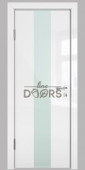 Дверь межкомнатная DO-510 Белый глянец/стекло Белое