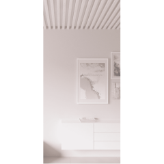 Декоративная рейка на потолок Сосна белая