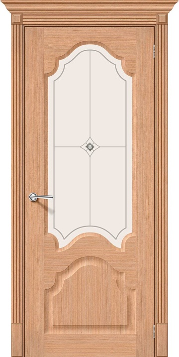 Шпонированная межкомнатная дверь Афина Ф-01 (Дуб) / Худ.