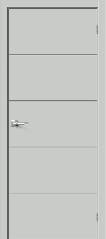Межкомнатная дверь Bravo из винила Граффити-1 Grey Pro