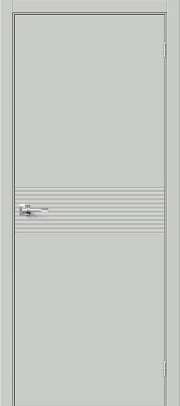 Межкомнатная дверь Bravo из винила Граффити-23 Grey Pro