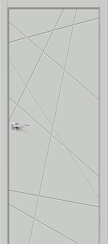 Межкомнатная дверь Bravo из винила Граффити-5 Grey Pro
