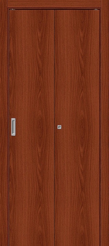Складная межкомнатная дверь Гост-0 Л-11 (ИталОрех)