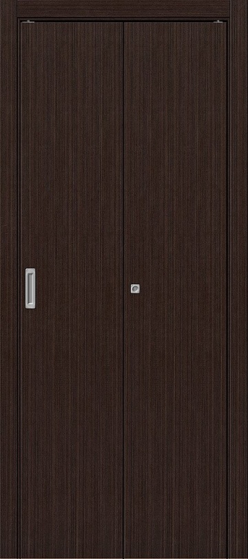 Складная межкомнатная дверь Гост-0 Л-13 (Венге)