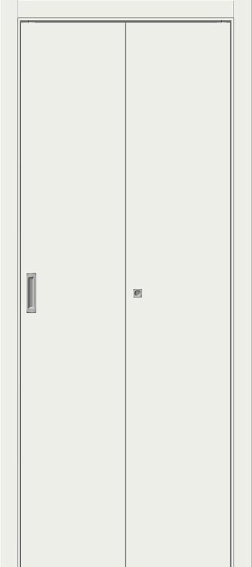 Складная межкомнатная дверь Гост-0 Л-23 (Белый)