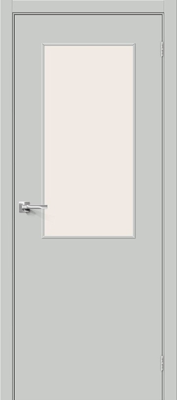 Межкомнатная межкомнатная дверь Bravo из винила Браво-7 Grey Pro / Magic Fog