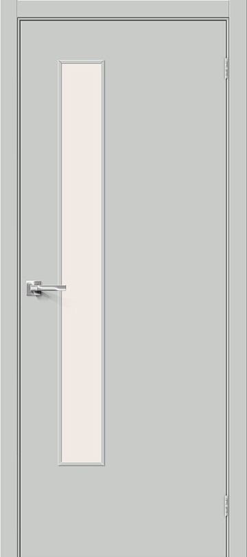 Межкомнатная межкомнатная дверь Bravo из винила Браво-9 Grey Pro / Magic Fog