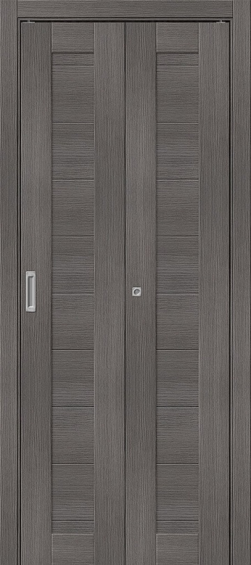 Складная межкомнатная дверь Браво-21 Grey Melinga
