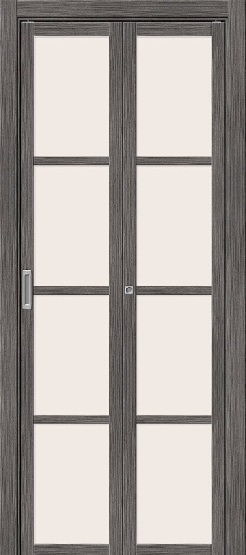 Складная межкомнатная дверь Твигги-11.3 Grey Melinga / Magic Fog