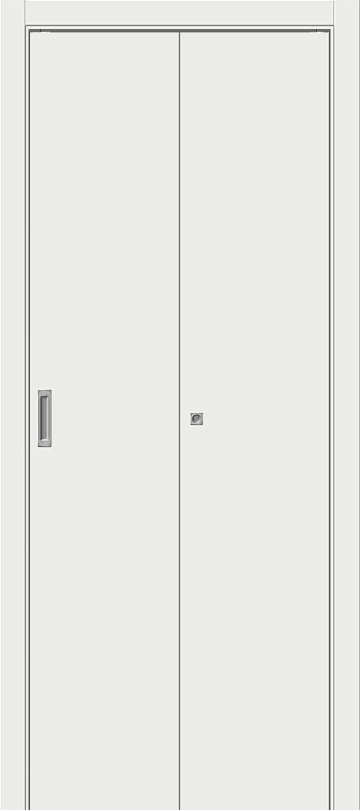Складная межкомнатная дверь Браво-0 Super White