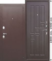 Нестандартная входная металлическая межкомнатная дверь Ferroni Garda mini